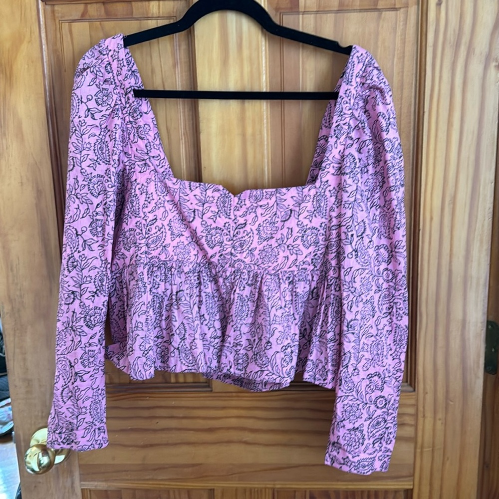 ALIX OF BOHEMIA gorgeous hand printed blouse